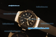 Hublot Big Bang Chronograph Hub 4100 Steel Case with Ceramic Bezel and Carbon Fiber Dial-1:1 Original