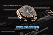 Hublot King Power Oceanographic Diver 4000 Swiss ETA 2892 Automatic Titanium Case with Black Dial and Black Rubber Strap