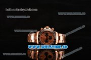 Rolex Daytona Chrono Swiss Valjoux 7750 Automatic Rose Gold Case with Ceramic Bezel Brown Dial and Stick Markers (BP)
