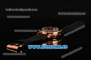 BlancPain Fifty Fathoms Swiss ETA 2836 Automatic Rose Gold Case with Black Dial and Stick/Arabic Numeral Markers (NOOB)