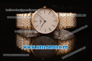 Longines La Grande Classique SWISS QUARTZ Two Tone Case Yellow Gold Bezel with White Dial and Two Tone Bracelet