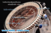 Breitling Navitimer ST17 Automatic with Brown Dial and Silver Stick Marker-SSband