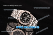 Audemars Piguet Royal Oak Offshore Black Themes Chrono Swiss Valjoux 7750 Automatic Full Steel with Black Dial and White Arabic Numeral Markers