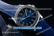 Patek Philippe Aquanaut Jumbo Miyota 9015 Automatic Steel Case with Blue Dial Stick Markers and Blue Rubber Strap - 1:1 Original (BP)