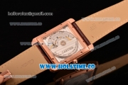 Cartier Tank MC Swiss ETA 2824 Automatic Rose Gold Case with White Dial and Black Roman Numeral Markers