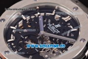 Hublot Classic Fusion Asia 6497 Manual Winding Steel Case with Skeleton Dial and Stick Markers