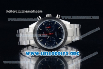 Omega Speedmaster'57 Chrono Clone Omega 9300 Automatic Steel Case with Blue Dial and Stainless Steel Bracelet (EF)