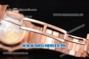 Patek Philippe Nautilus Clone PP 315 Automatic Rose Gold Case/Bracelet with Black Dial (BP)