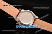 Breitling for Bentley Tourbillon Skeleton Automatic with White Dial and White Bezel-Brown Leather Strap