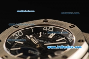 Audemars Piguet Royal Oak Offshore Swiss 2824 Automatic Movement Steel Case with Black Dial and Black Rubber Strap