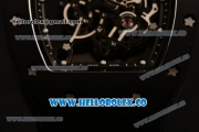 Richard Mille RM 055 Bubba Watson Miyota 9015 Automatic Ceramic Case with Black Rubber Strap and Black Dial