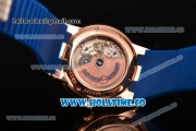 Ulysse Nardin El Toro / Black Toro Asia Automatic Rose Gold Case with Stick Markers Blue Dial and Blue Bezel