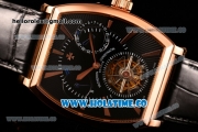 Vacheron Constantin Malte Tourbillon Power Reserve Swiss Tourbillon Manual Winding Rose Gold Case with Black Dial and Stick Markers