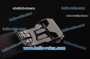 Hublot Classic Fusion Chronograph Miyota Quartz PVD Case - Diamond Bezel with Black Dial and Black Rubber Strap - 7750 Coating