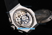 Hublot Big Bang Yacht Club Monaco Swiss Valjoux 7750 Automatic Movement Ceramic Bezel with Black Dial and Silver Markers