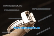 Audemars Piguet Royal Oak 41mm White Dial Automatic Clone Ap 3120 Movement White Leather Strap 15400ST.OO.1220ST.02 JH