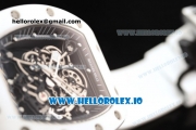 Richard Mille RM 055 Bubba Watson 9015 Automatic Ceramic Case with Black Dial Dots Markers and Rubber Strap