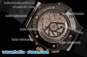 Hublot Big Bang Chrono Clone HUB4100 Automatic Ceramic Case with Black Rubber Strap Whtie Markers Black Dial