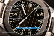 Patek Philippe Aquanaut Miyota 9015 Automatic Full Steel with Black Dial and Arabic Numeral Markers (BP)