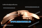 IWC Portuguese Automatic Clone IWC 52010 Automatic Rose Gold Case with White Dial and Brown Leather Strap - (AAAF)