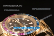 Rolex GMT-Master II Diamond Bezel With Original Functional Movement YG Case 116758SARU