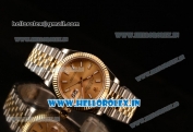 Rolex Datejust 37mm Swiss ETA 2836 Automatic Two Tone with Gold Dial and Stick Markers