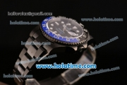 Rolex GMT Master Pro Hunter Rolex 3186 Automatic Full PVD with Black/Blue Bezel and White Markers (BP) - 1:1 Original