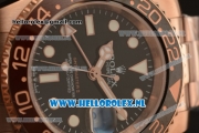 Rolex GMT-Master II 2836 Auto Rose Gold Case with Black Dial and Rose Gold Bracelet