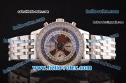 Breitling Montbrilliant Datora Swiss Valjoux 7751 Automatic Steel Case/Strap with Brown Dial Breitling Montbrilliant Datora Swiss Valjoux 7751 Automatic Steel Case/Strap with Brown Dial