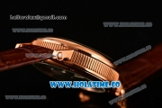 Breguet Classique Complications Asia Automatic Rose Gold Case with Silver Dial and Brown Leather Strap