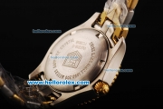 Tag Heuer Link 200 Meters Swiss Quartz Movement Black Dial with Gold Stick Markers and Two Tone Strap