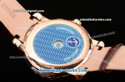 Ulysse Nardin Freak Asia ST22 Automatic Rose Gold Case with White Dial Numeral Markers and Brown Leather Strap - 7750 Coating