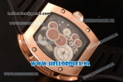 Richard Mille RM 018 Tourbillon Hommage a Boucheron Rose Gold Case 9015 Auto with Skeleton Dial and Black Rubber Strap