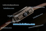 Tag Heuer Monaco LS Chrono Swiss Valjoux 7750 Automatic PVD Case with Brown Dial Stick Markers and Brown Leather Bracelet