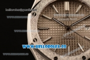 Audemars Piguet Royal Oak Clone Calibre AP 3120 Automatic Full Steel with Grey Dial and Stick Markers (EF)