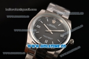 Rolex Air King Asia Automatic Full Steel with Black Dial and White Stick Markers