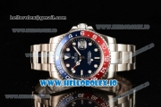 Rolex GTM-Master II 2836 Automatic Steel Case with Blue Dial Dots Markers and Steel Bracelet