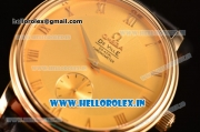 Omega De Ville Co-Axial Swiss ETA 2824 Automatic Yellow Gold Case with Gold Dial and Roman Numeral Markers