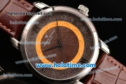 Vacheron Constantin Metiers D Art Miyota OS2035 Quartz Steel Case with Roman Numeral Markers and Brown Dial