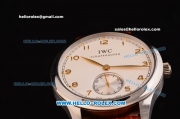 IWC Portuguese Swiss ETA 2836 Automatic Steel Case with White Dial and Gold Numeral Markers