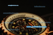 Breitling Chronospace Chronograph Quartz Rose Gold Case with Black Dial and Black Rubber Strap