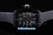 Richard Mille RM 005 PVD Case with Black Dial and White Number Marking