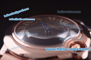 Cartier ballon bleu de Swiss ETA Quartz Full Rose Gold with Black Dial