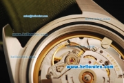 Rolex Submariner X Limited Edition Rolex 3135 Automatic Movement Steel Case with Black Dial and Green Nylon Strap
