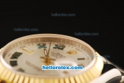 Rolex Datejust Automatic Movement ETA Coating Case with Gold Bezel and Two Tone Strap-36mm