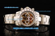 Rolex Daytona Skeleton Oyster Perpetual Date Automatic with Skeleton Yellow Dial and White Bezel