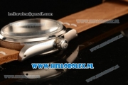 Rolex Explorer Tiffany & Co Steel Case 2813 Auto with Black Dial and Brown Nylon Strap