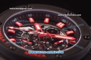 Hublot King Power F1 Swiss Valjoux 7750 Automatic PVD Case with Black Dial and Red Markers