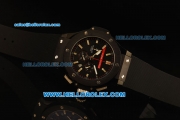 Hublot Big Bang Luna Rossa Chronograph Miyota Quartz Movement PVD Case with Black Dial and Rubber Strap