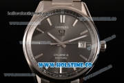 Tag Heuer Carrera Calibre 5 Automatic Swiss ETA 2824 Automatic Full Steel with Grey Dial and Stick Markers